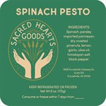 Sacred Hearts Spinach Pesto